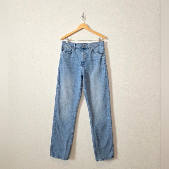 Madewell 90s Straight High Rise Jeans 30 Tall - Picture 5 of 10